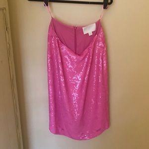 Jcrew Collection hot pink sequin skirt Size never worn